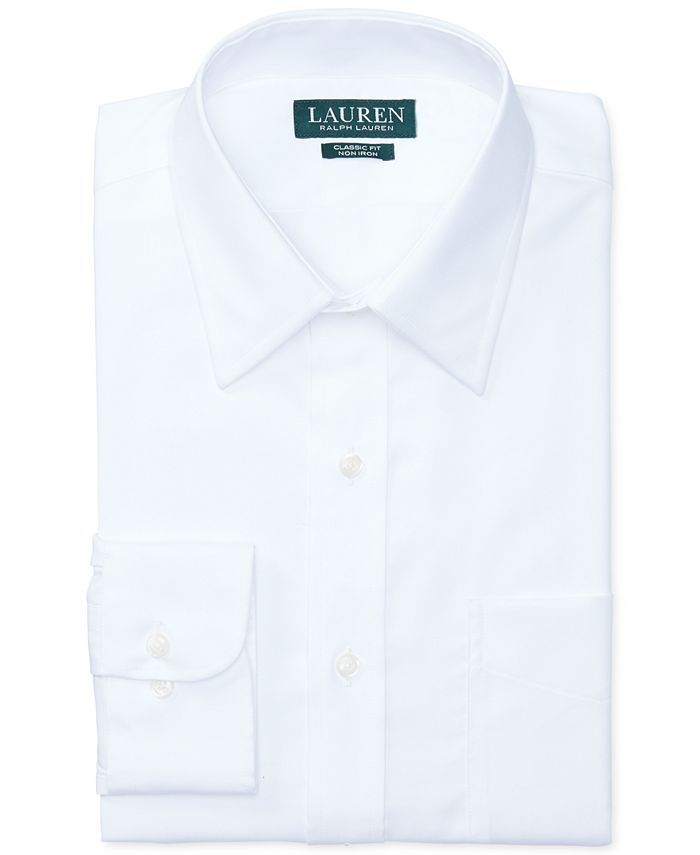 Lauren Ralph Lauren - Lauren by Ralph Lauren Dress Shirt, Fitted White Twill