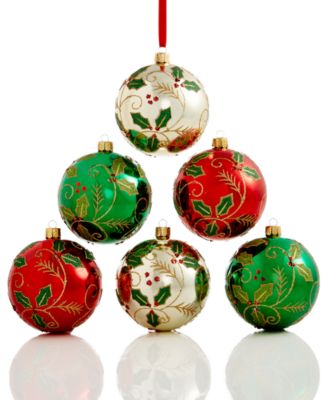 6 christmas ornaments