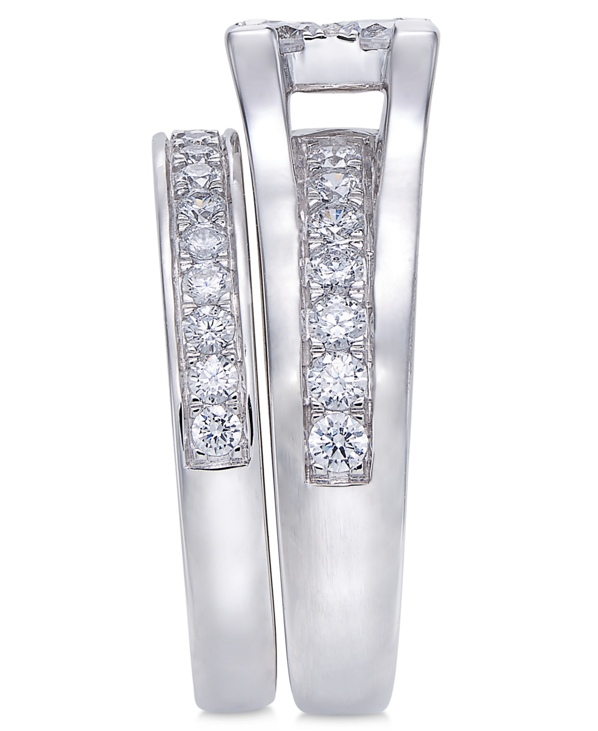 Diamond Cluster Bridal Set (1-1/2 ct. t.w.) in 14kor 14k Yellow Gold - White Gold