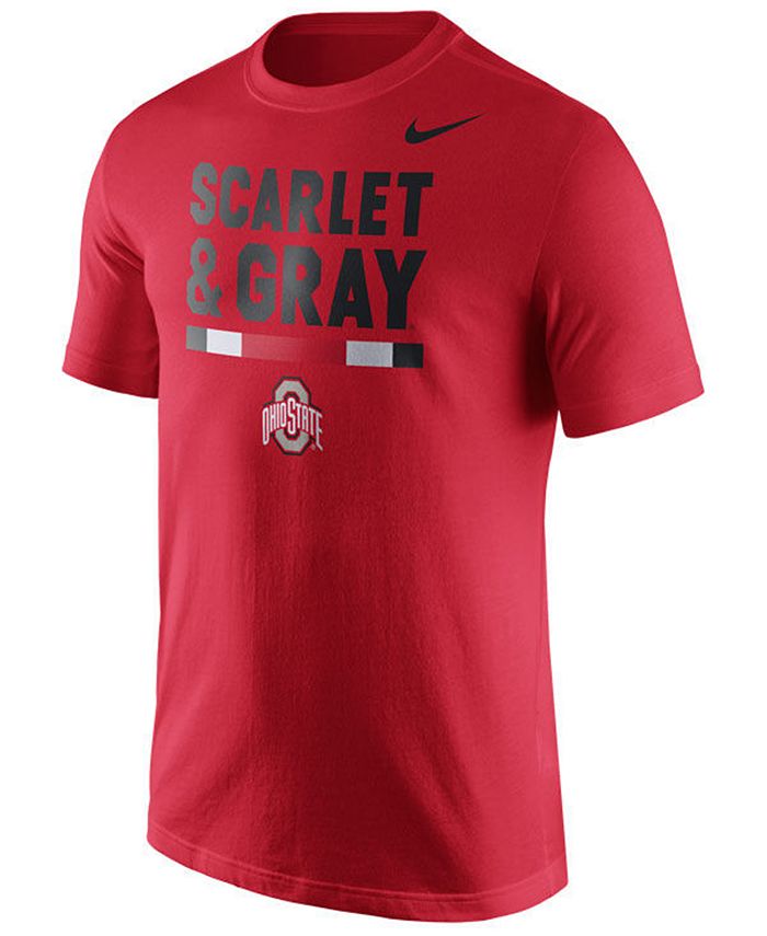 Nike Men's Ohio State Buckeyes Verbiage T-Shirt - Macy's