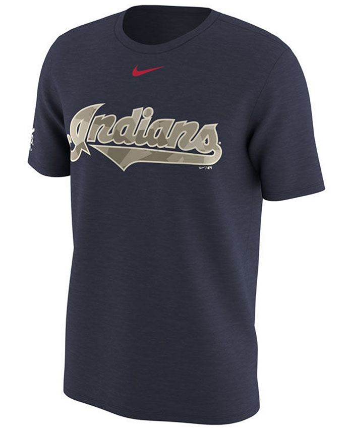 Nike Men's Cleveland Indians Memorial Camo Pack T-shirt - Macy's