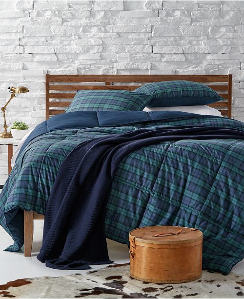 Lauren Ralph Lauren Blackwatch Reversible Plaid Yarn Dyed King