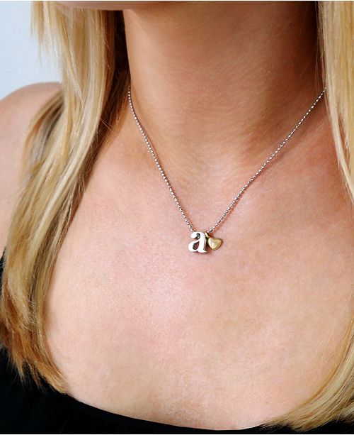 Alex Woo Little Letter By Initial Pendant Necklace In Sterling Silver Reviews Necklaces Jewelry Watches Macy S
