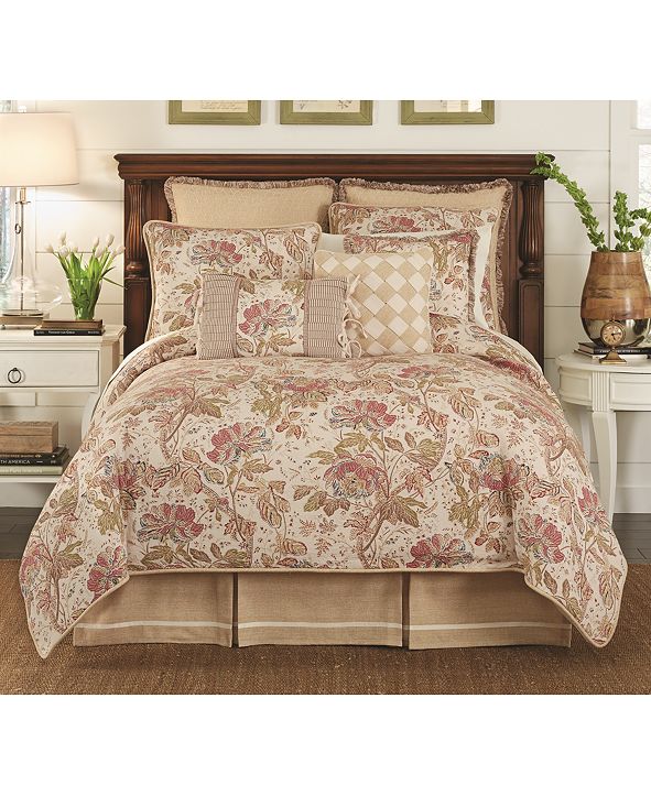 Croscill CLOSEOUT! Camille Queen Comforter Set & Reviews Comforters