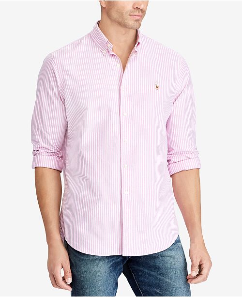 Polo Ralph Lauren Men S Big Tall Classic Fit Striped Oxford