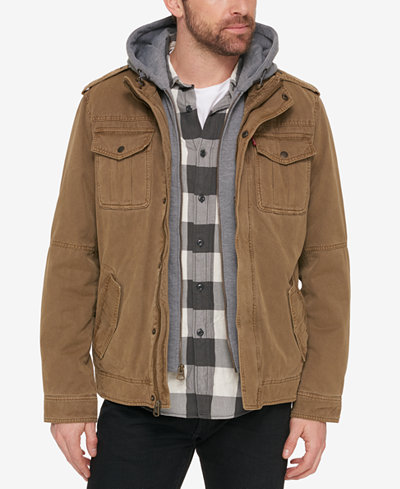 Levi's® Men's Two Pocket Hooded Trucker Jacket - Coats & Jackets - Men ...