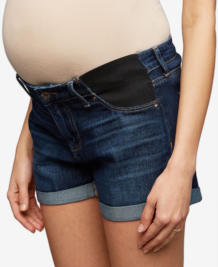 Paige Maternity Cuffed Denim Shorts Macy's