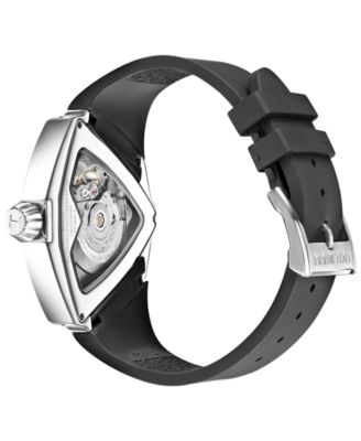 Men's Swiss Automatic Ventura XXL Black Rubber Strap Watch 45.5x46mm H24655331