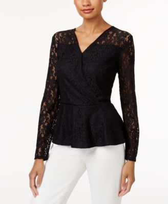 Thalia Sodi - Lace Peplum Top