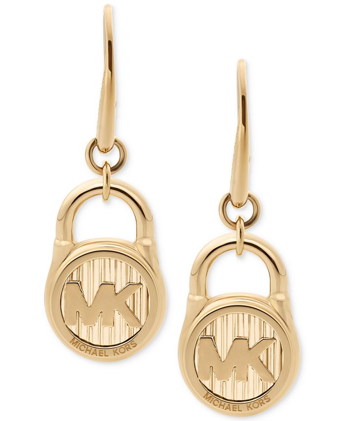 Michael kors on sale padlock drop earrings