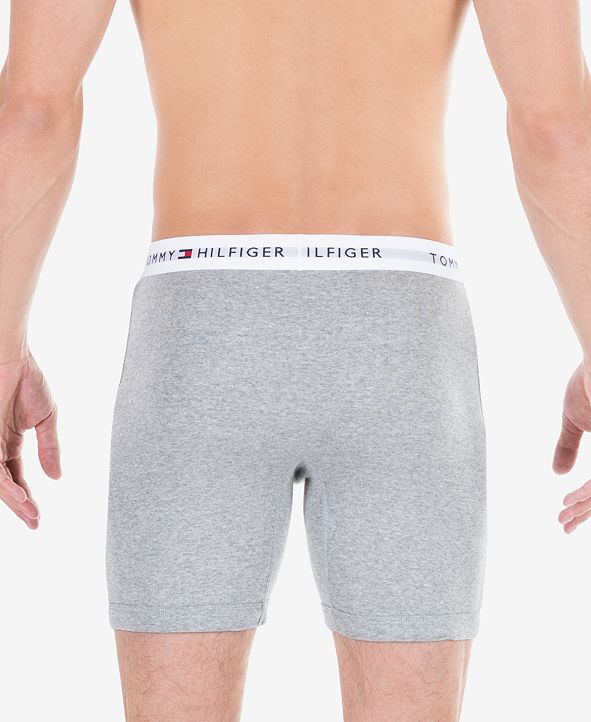Tommy Hilfiger Men's Cotton Boxer Brief 3-Pack & Reviews - Underwear ...