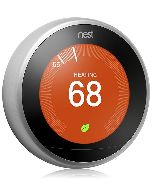 Google Learning Thermostat 3rd Generation Stainless Steel