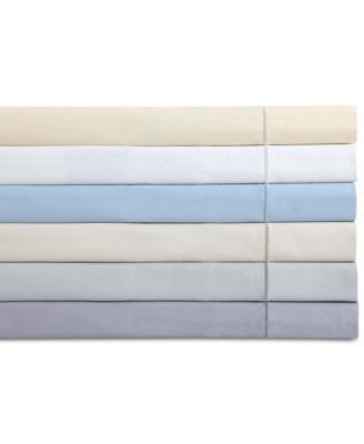 Charisma Classic Solid 310 Thread Count Cotton Sateen Sheet Sets Bedding In Almond Milk