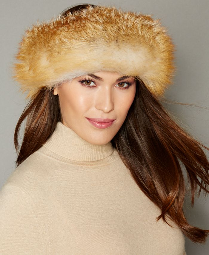 The Fur Vault Fox Fur Headband - Macy's