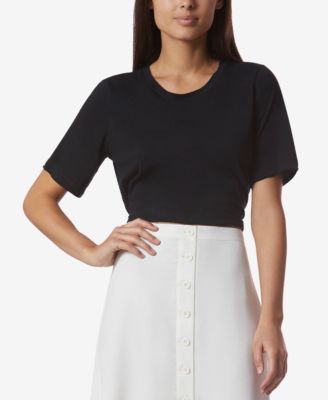 Avec Les Filles - Cotton Tie-Back T-Shirt