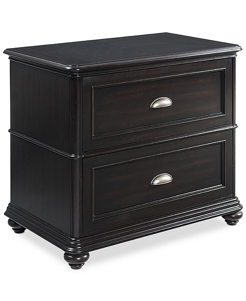 Furniture Clinton Hill Ebony Home Office 4 Pc Set L Shaped Desk