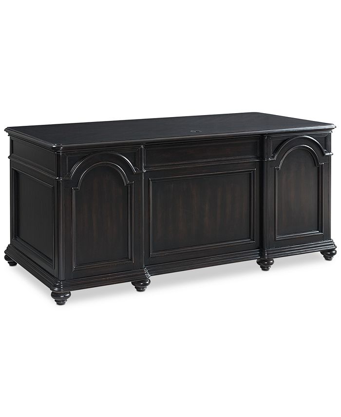 Furniture Clinton Hill Ebony Home Office Executive Desk Macy's