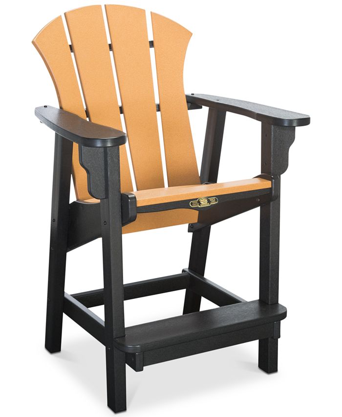 Furniture Sunrise Outdoor Counter Height Adirondack Chair, Quick Ship