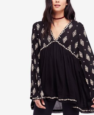 Free People - Diamond Embroidered Top