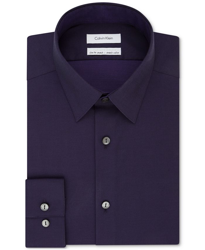 Calvin Klein Men's SlimFit Performance NonIron Stretch Infinite Color Dress Shirt Macy's