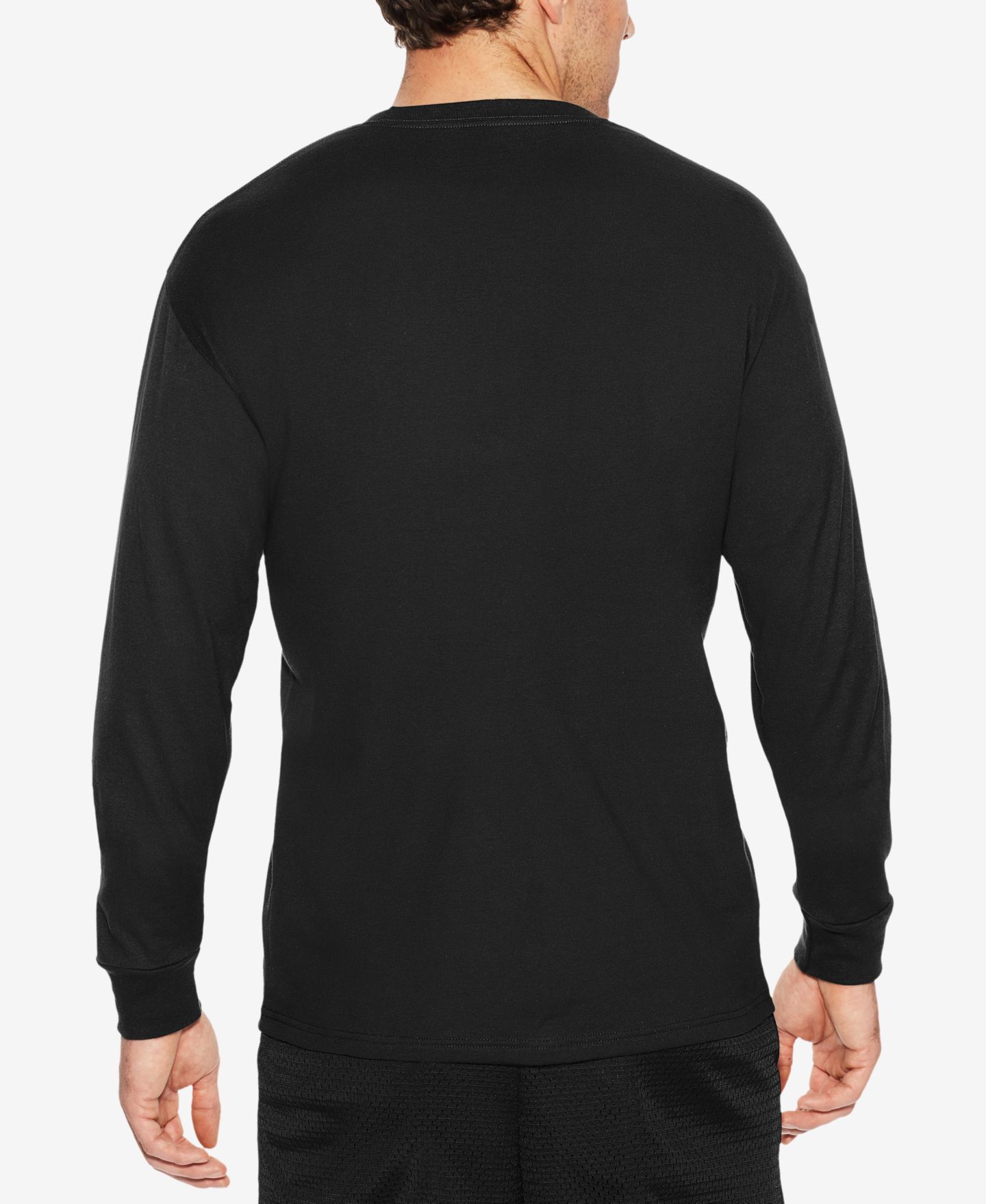 Мужская футболка Champion Long-Sleeve Jersey, цвет: Чёрный — фото 2