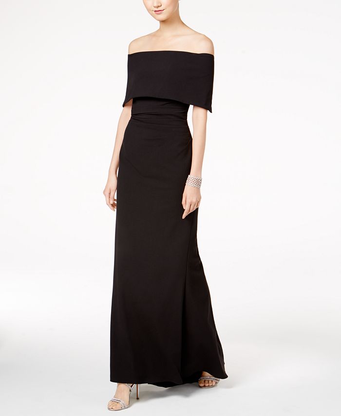 Vince camuto off shoulder gown cheap