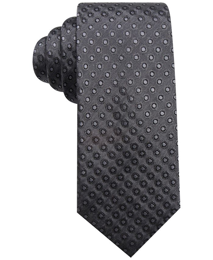 Alfani Men's Dot Slim Silk Tie, Created for Macy's - Macy's