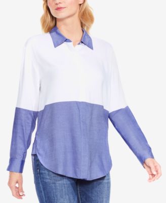 Vince Camuto Colorblocked Shirt - Macy's