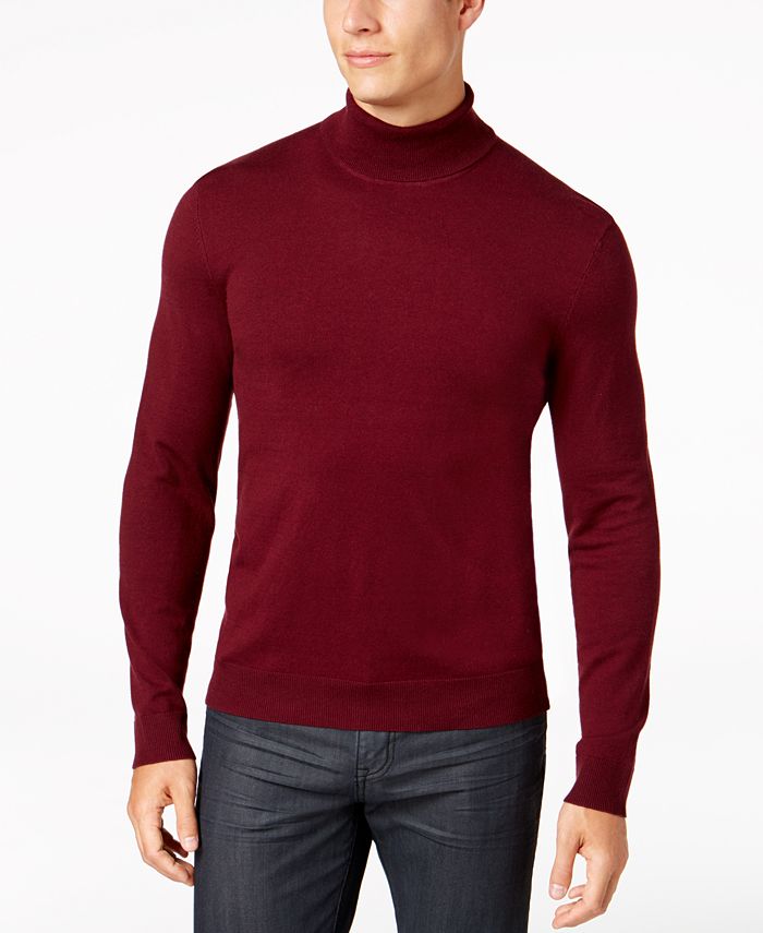 Alfani Men's Turtleneck Sweater, Created for Macy's & Reviews - T ...