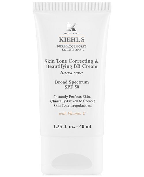 Kiehl S Since 1851 Dermatologist Solutions Skin Tone Correcting Beautifying Bb Cream Spf 50 1 35 Oz Reviews Foundation Beauty Macy S