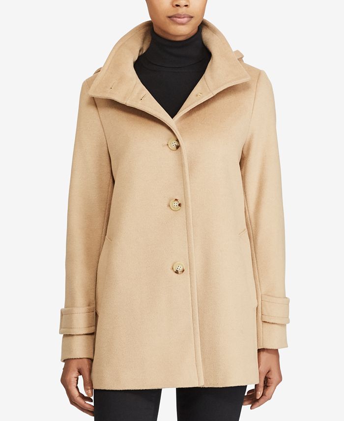 Lauren Ralph Lauren Detachable-Hood Peacoat, Created for Macy's - Macy's