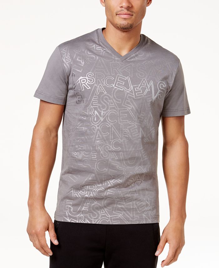 Versace Jeans Men's Graphic Print T-Shirt & Reviews - T-Shirts - Men ...