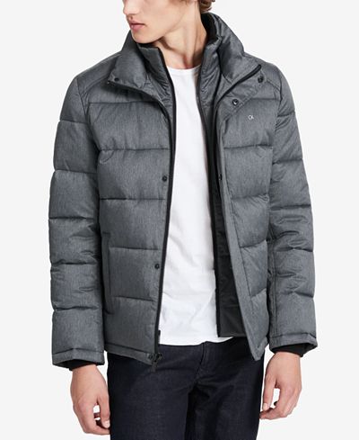Calvin Klein Men's Classic Puffer Jacket, A Macy's Exclusive - Coats ...