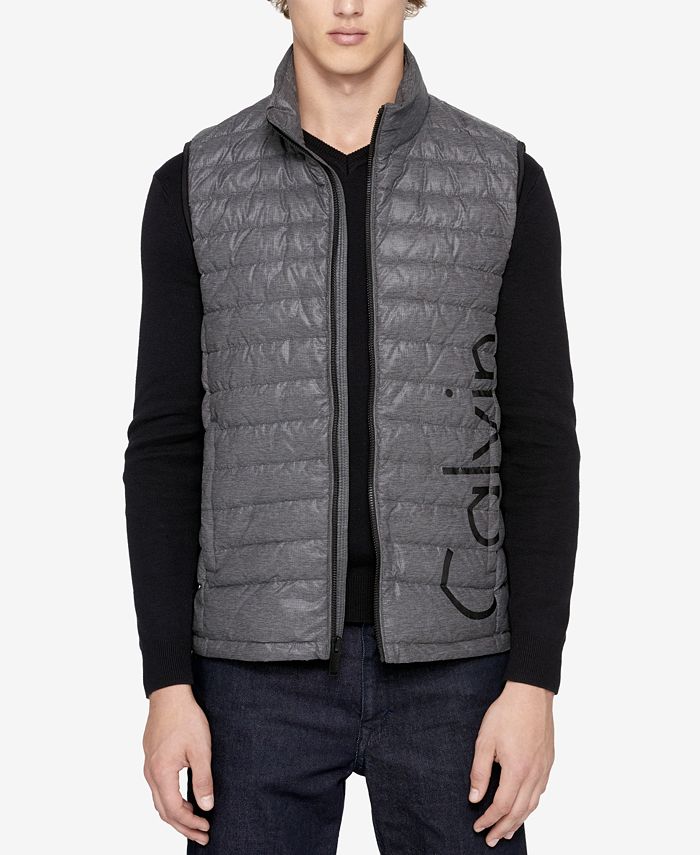 Macy\'s Puffer - Calvin Klein Men\'s Logo Vest Packable