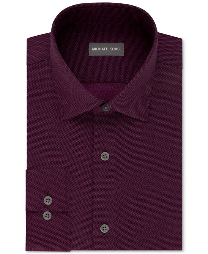 Michael Kors Men's Regular Fit Airsoft Stretch Non-Iron Performance Solid Dress  Shirt & Reviews - Dress Shirts - Men - Macy's