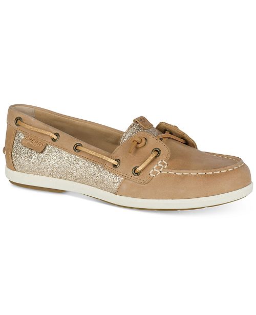 Sperry Women's Coil Ivy Sparkle Boat Shoes Flats Shoes Macy's