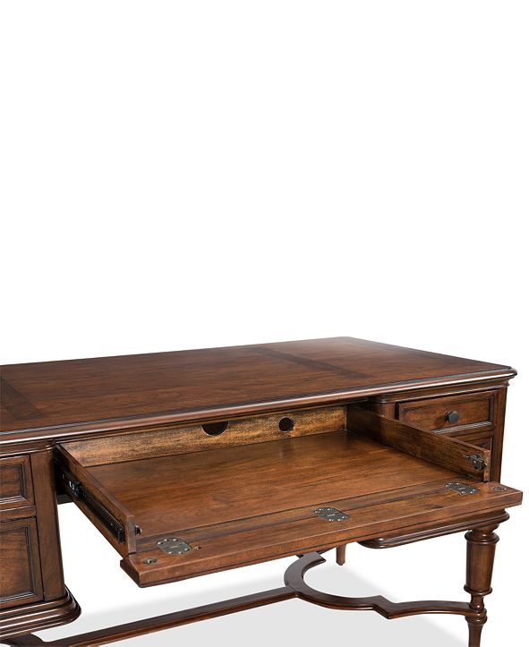 Furniture Clinton Hill Cherry Home Office Writing Desk & Reviews - Furniture - Macy&#39;s