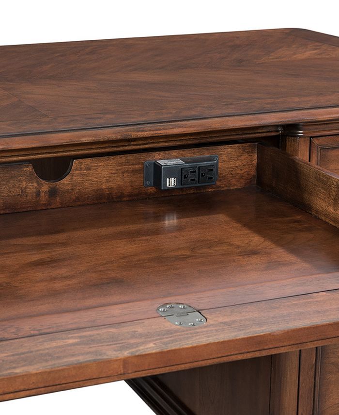 Furniture Clinton Hill Cherry Home Office Executive Desk Macy's