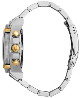 Bulova Men's Chronograph Precisionist Two-Tone Stainless Steel Bracelet ...