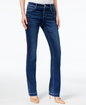 Inc International Concepts Petite Curvy Bootcut Tummy-control Jeans, Created For Macy's In Barlow Wash