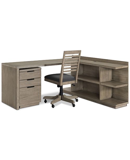Furniture Ridgeway Home Office Furniture 4 Pc Set Return Desk
