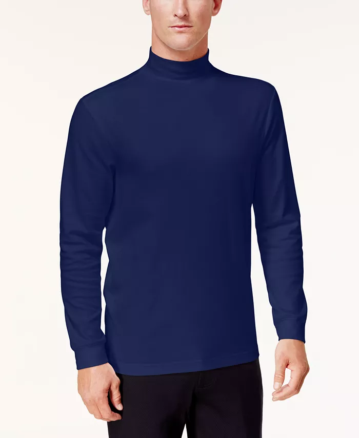 Men's Solid Mock Neck Shirt