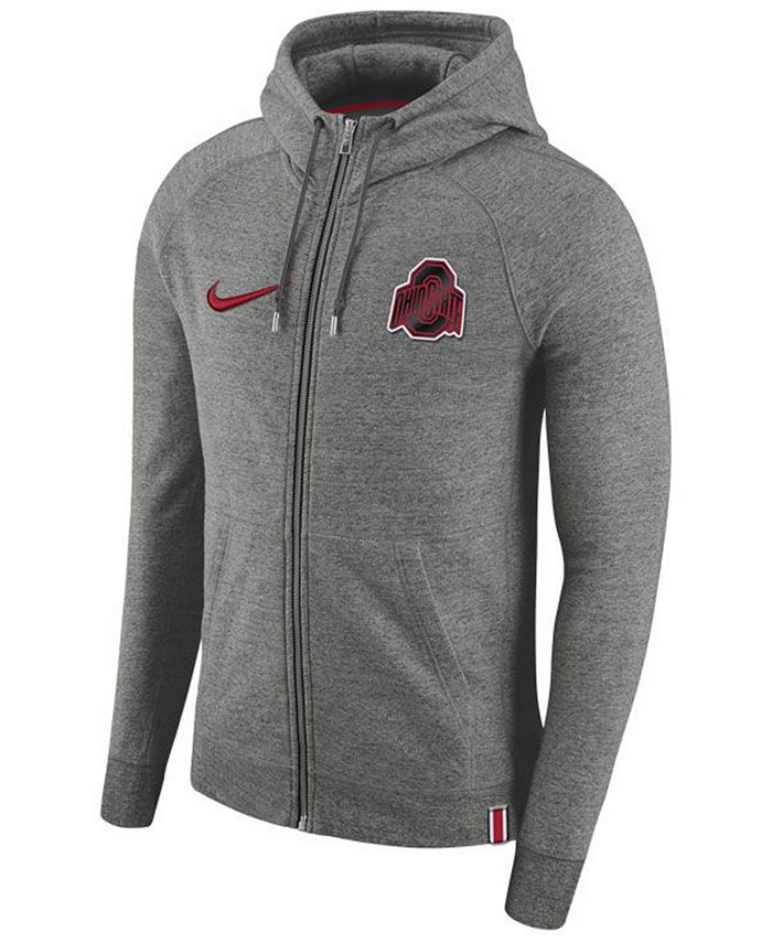 Nike Men's Ohio State Buckeyes AW77 Full-Zip Hoodie - Macy's