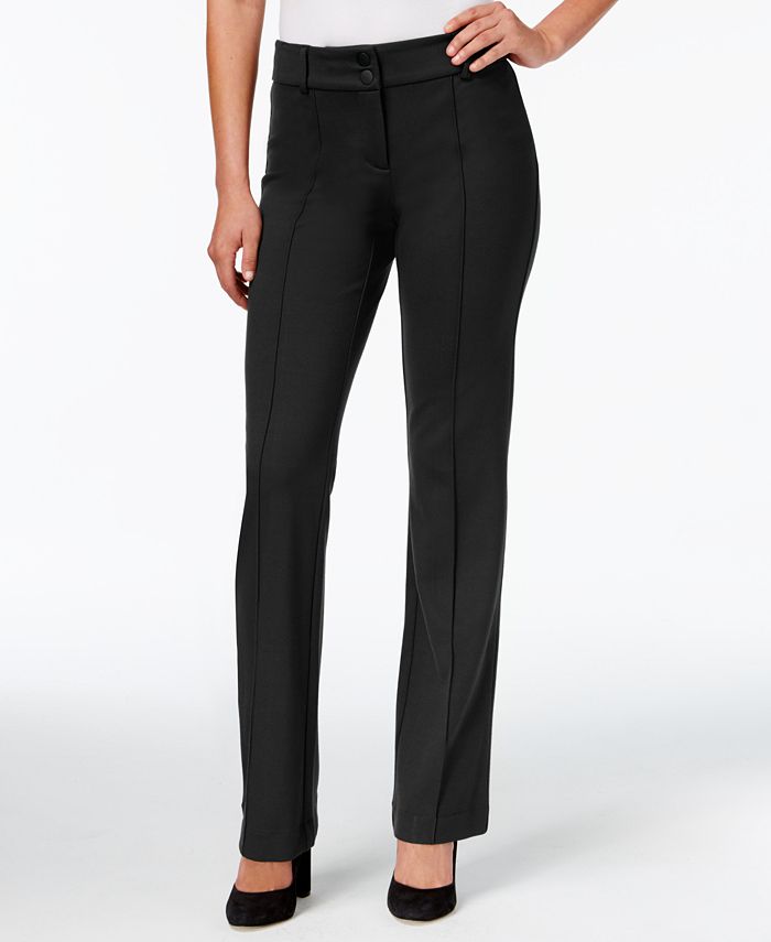 Style & Co Straight-Leg Trousers, Created for Macy's - Macy's