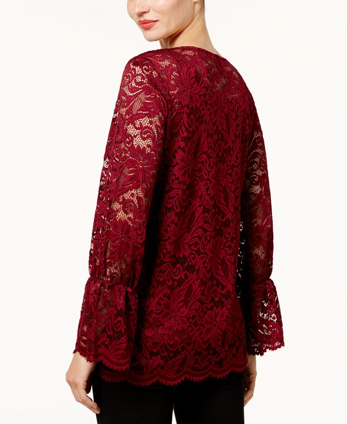 macy's alfani petite tops