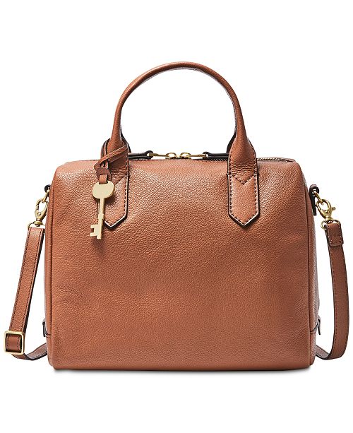 Fossil Fiona Small Leather Satchel & Reviews - Handbags & Accessories ...