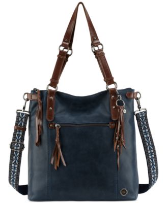 macys leather tote bags