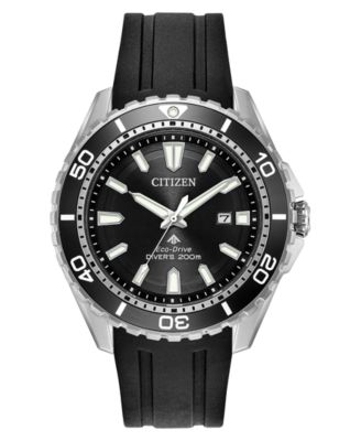 Citizen - Men's Eco-Drive Promaster Diver Black Polyurethane Strap Watch 44mm