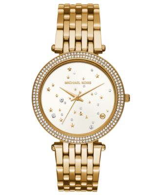Michael Kors - Women's Darci Gold-Tone Stainless Steel Bracelet Watch 39mm