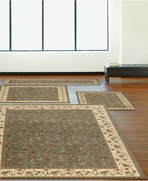Km Home Florence Floral 4 Pc Rug Set Reviews Rugs Macy S
